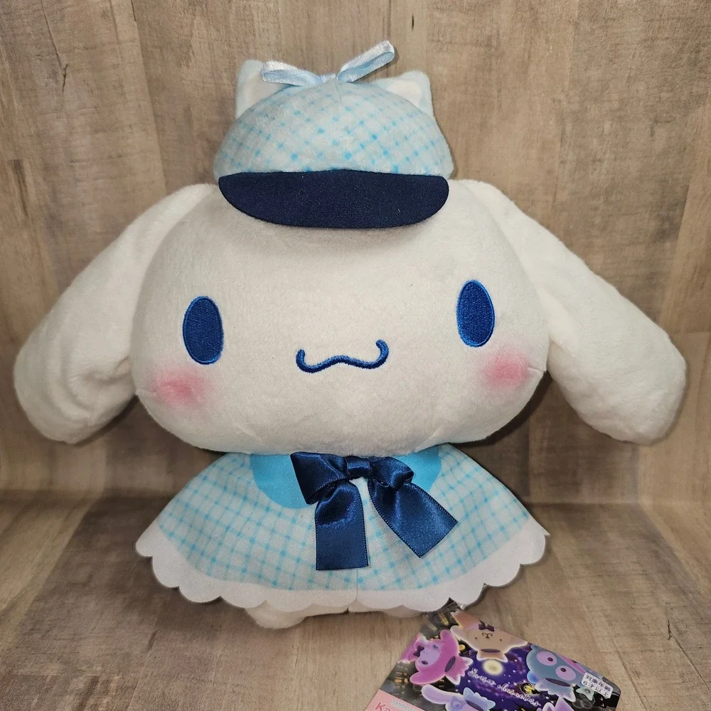 Sanrio Cinnamoroll Kawaii Kenkyujo Detective Plush FuRyu Blue Checkered Cap Cape